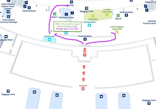 terminal 1 arrival area map mod 2
